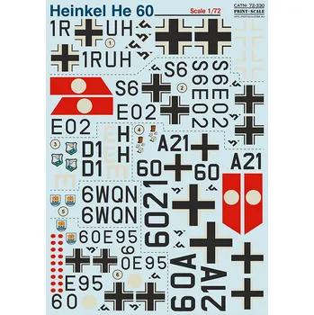 Plastikový model Print Scale 1/72 Heinkel He 60 - part 1 (wet decals)