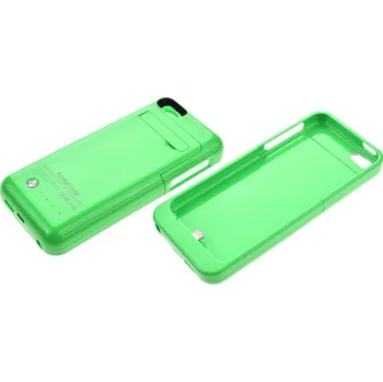 Náhradní kryt pro mobilní telefon Euro Habitat Nabíjecí pouzdro 2200mAh na iphone 5/5s/5c - Mix barev - Zelené