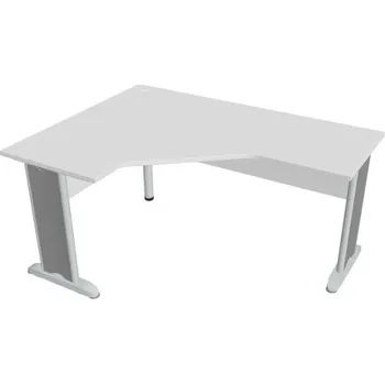 Kancelářský vozík HOBIS kancelářský stůl pracovní tvarový, ergo pravý - CEV 60 P, bílá + doprava zdarma