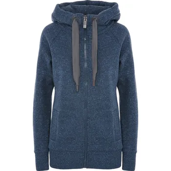 Dámská mikina MODRÁ DLOUHÁ MIKINA NA ZIP ELBSAND Kria