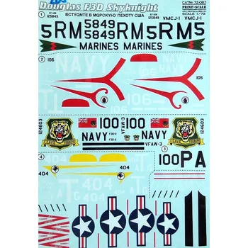 Plastikový model Print Scale 1/72 Douglas F3D Skyknight (wet decals)