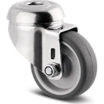 Dvoukolový ruční vozík Nerezové přístrojové kolečko PJO 50, otočné,středový šroub