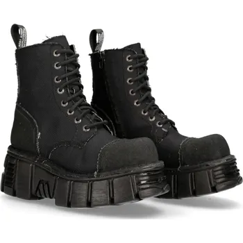 Pánská zimní obuv boty kožené unisex - TORDO NEGRO - NEW ROCK - M.MILI083C-RC7