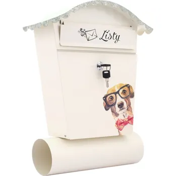 Poštovní schránka Proper Schránka s válcem poštovní ručně malovaná pes PRO4