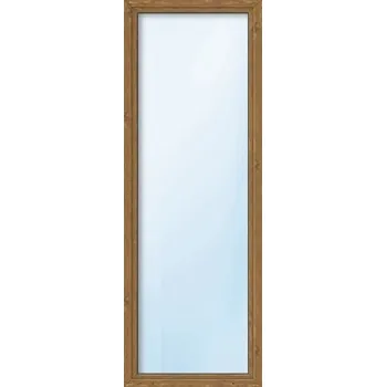 Okno Plastové okno jednokřídlé ESG ARON Basic bílé/zlatý dub 500 x 1700 mm DIN levé