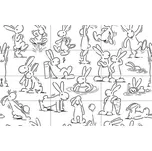 Dekor Rako Play bílá 20x40 cm lesklý WIDMB210 WIDMB210.1