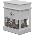 Noční stolek s proutěným košíkem MATIAS 1 Tempo Kondela