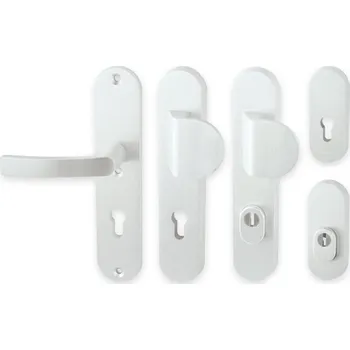 Dveřní kování Bezpečnostní kování AXA - BETA2 Provedení: madlo / kl. PLUS s PZ otvorem pro vložku, Povrch: F1 - přírodní elox, Rozteč: 72 8584138328639