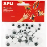 Apli Oči samolepicí kulaté černé bez…