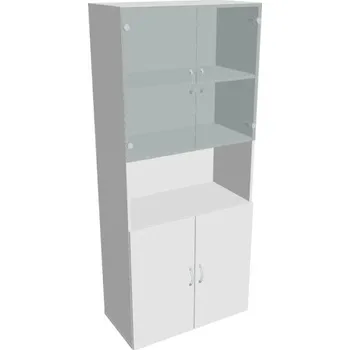 Kancelářský vozík HOBIS skříň policová dvéřová - D 5 80 07, bílá + doprava zdarma