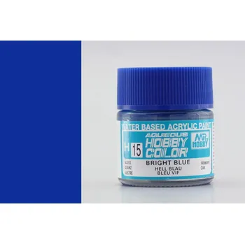 Modelářská barva Barva Hobby Color akrylová č. 015 – Bright Blue (10 ml)