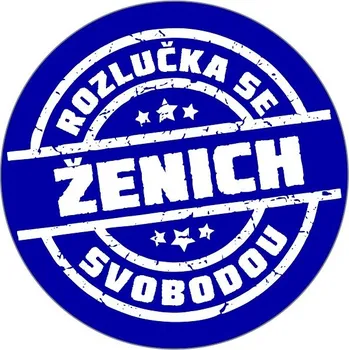 Party dekorace PLACKA Rozlučka se svobodou modrá Ženich