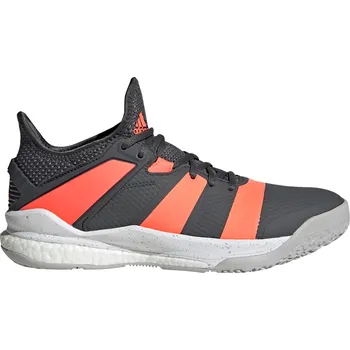 Pánská sálová obuv Adidas Stabil X Grey Six/Signal Coral/Grey Two 48