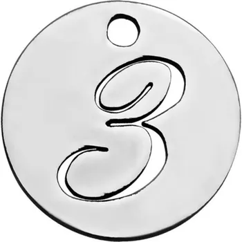 Přívěsek Šperky4U Drobný kulatý ocelový přívěšek - číslice - OK1172-3