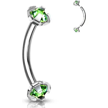 Piercing Šperky4U Piercing do obočí s vnitřním závitem - OB01005-G