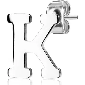 Šperk Šperky4U Ocelová náušnice 1ks - iniciála - OPN1700-K