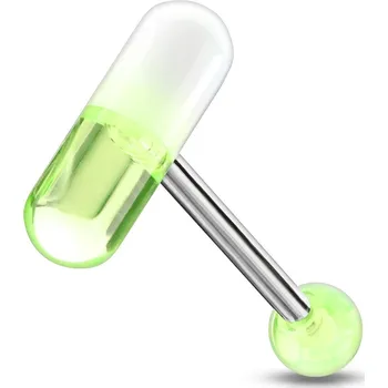 Piercing Šperky4U Piercing do jazyka - kapsle - PJ01001-WG