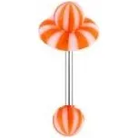 Šperky4U Piercing do jazyka s kroužkem - PJ01161-OW