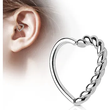 Piercing Šperky4U Piercing do nosu/ucha srdce - N0121-ST