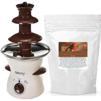 Fondue Camry Čokoládová fontána Camry a mléčná čokoláda Callebaut do fontány 700 g