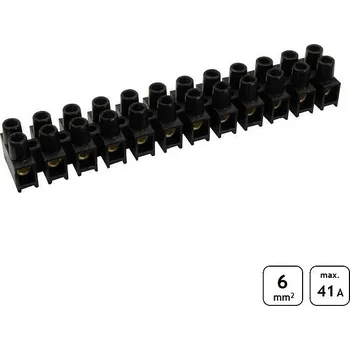 Lámací svorkovnice 6 mm2 černá SEZ 6336-55 (SEZ 6336-55)