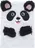 Lifestyle Plyšový zápisník A5, Panda bílá
