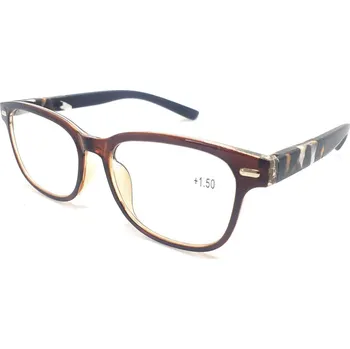 Brýle na čtení Dioptrické brýle Y18186 / +1,00 s pérováním hnědé
