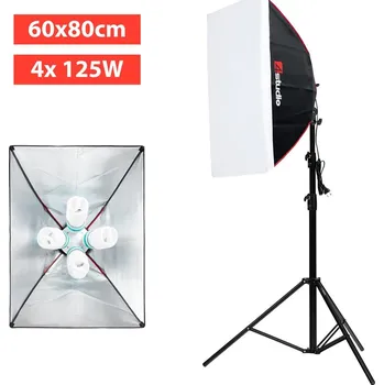 Fotoateliérová technika Trvalé světlo daylight 4studio SS-21 60x80cm s žárovkami 4x 125W, 40245