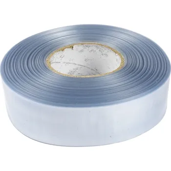Stavební fólie Transparentní smršťovací PVC fólie šíře 50mm, průměr 30mm