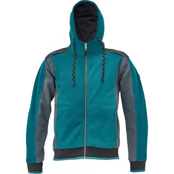 Pánská mikina Cerva Mikina DAYBORO s kapucí petrolejová S