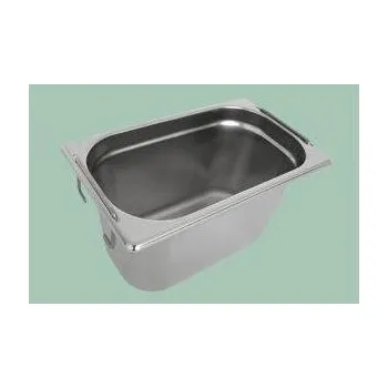 Gastronádoba nerezová plná GN 1/4 s úchyty 265 x 162 mm, hloubka: 100 mm
