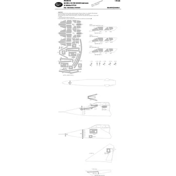 Plastikový model New Ware 1/48 Mig-31BM with KH-47M2 Advanced kabuki masks