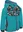 Unuo Softshellová bunda s fleecem Basic pejsci/smaragdová, 110-116
