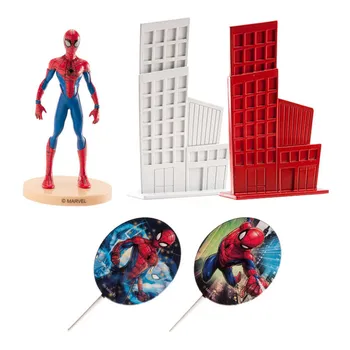 Figurka Dekora Figurka na dort Spiderman a město