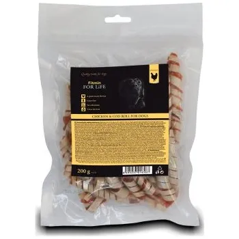 Pamlsek pro psa Fitmin For Life Kuřecí spirála s treskou pochoutka pro psy 200 g