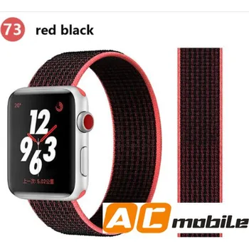 Příslušenství k chytrým hodinkám Nylonový Pásek Pro Apple Watch 38/40/41 Mm Možnosti: Red Black