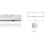 GEZE TS 2000 V BC samostatné tělo, bílé