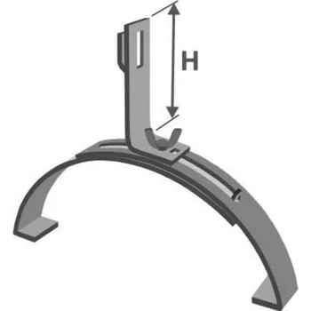 Podpěra vedení na střechy konektor d6/8 1xM6x20