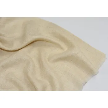 Šála Kašmírová šála Exclusiv přírodní, odstín slonová kost