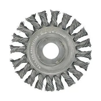 Drátěný kartáč Kartáč radiální, copy 150 mm, drát 0,5mm, upnutí 22,2mm