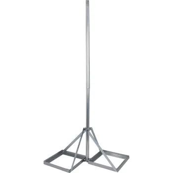 Anténní držák Stožár trubka 2m skládaná, p. 40/50mm se základnou na dvě dlaždice