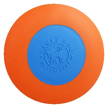 Hračka pro psa Planet Dog Orbee-Tuff® Zoom Flyer Frisbee 16,5cm oranžovo/modrý