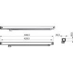 GEZE TS 3000 V / TS 5000 samostatná kluzná lišta, bílá