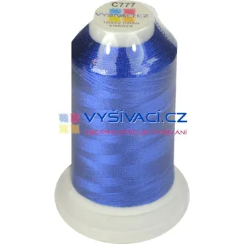 Nit vyšívací nit modrá C777 návin 1000m viskóza nitě - počet kusů: 1 kón návin 1000m 36,30 Kč s DPH za kón při nákupu balení 10 kusů