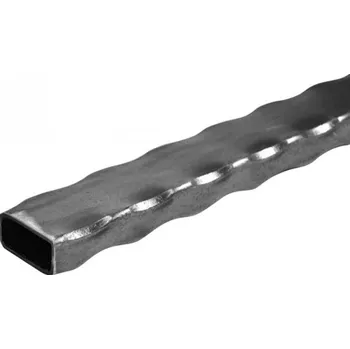 Zábradlí jekl kovaný zdobený KJV9, 3 m - obdélníkový uzavřený válcovaný profil zdobený po hranách 50 x 30 x 2 mm, prodej v délkách 1, 2, 3, 4, 5 a 6 m