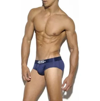 Pánské erotické prádlo Slipy ES Collection UN212 Basic Cotton Brief tmavě modré L, pánské bavlněné slipy