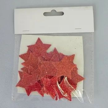Vánoční dekorace Hvězdička přízdoba S/24 červená (F48-R1771-3CM/R)