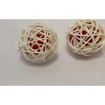 Ratan bal peří 5 cm červená