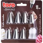 Toro Trysky na zdobení dortů nerez 7 ks