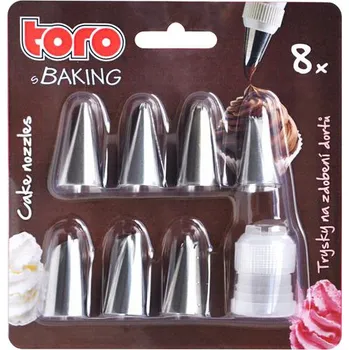 Toro Trysky na zdobení dortů nerez 7 ks
